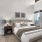 a bed in a room