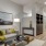 a living room with a couch and a coffee table
