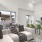 a living room with a large couch