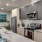 a kitchen with a large island