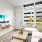 a living room with a tv and a couch