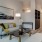 a living room with a couch and a coffee table
