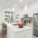 a kitchen with white cabinets
