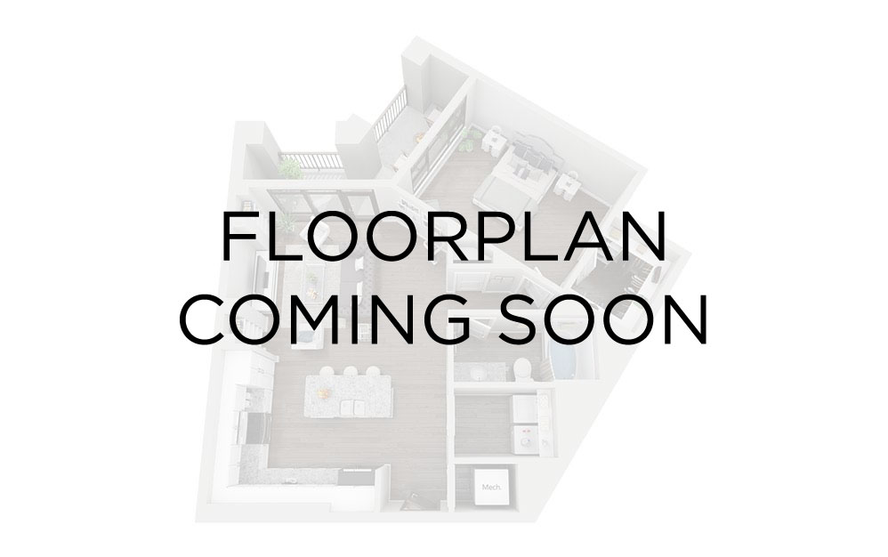 Open 1x1 - 9 - Studio floorplan layout with 1 bathroom and 638 square feet